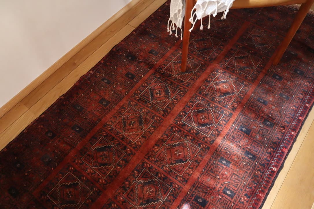 vintage turkmen rug