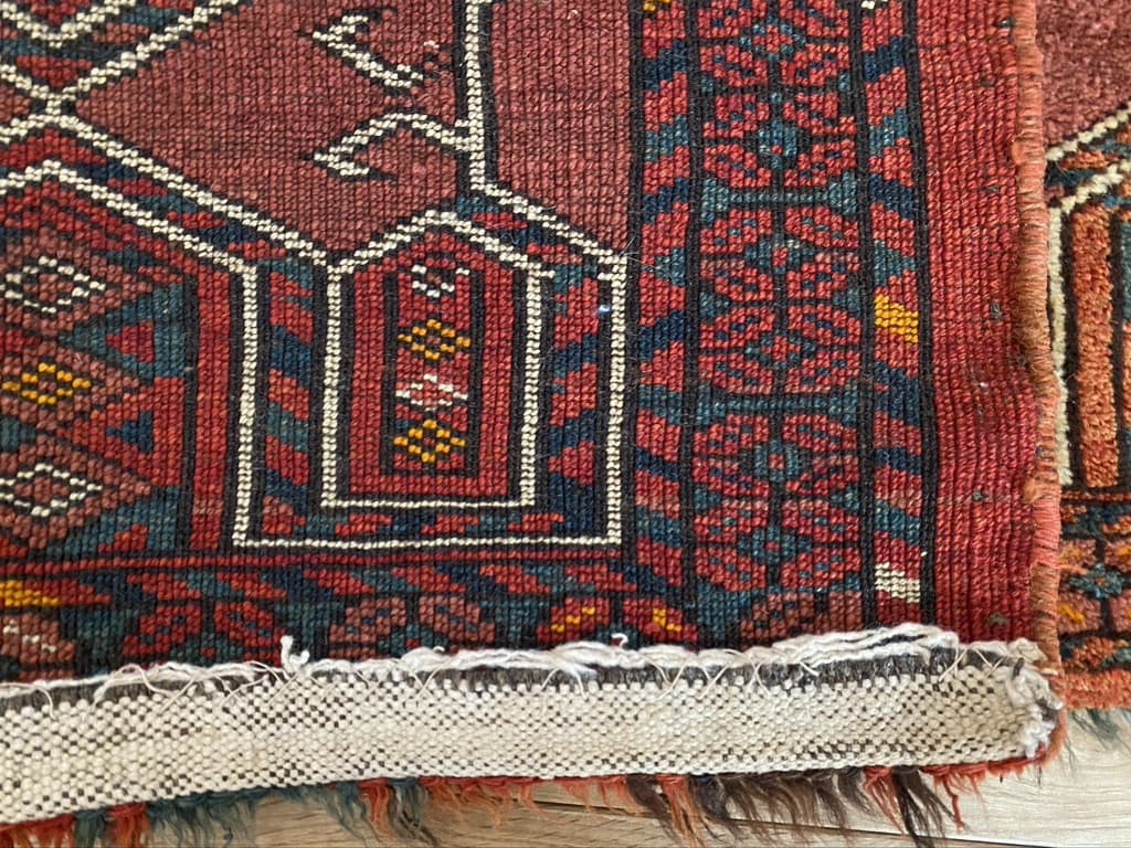 old turkmen torba tent bag