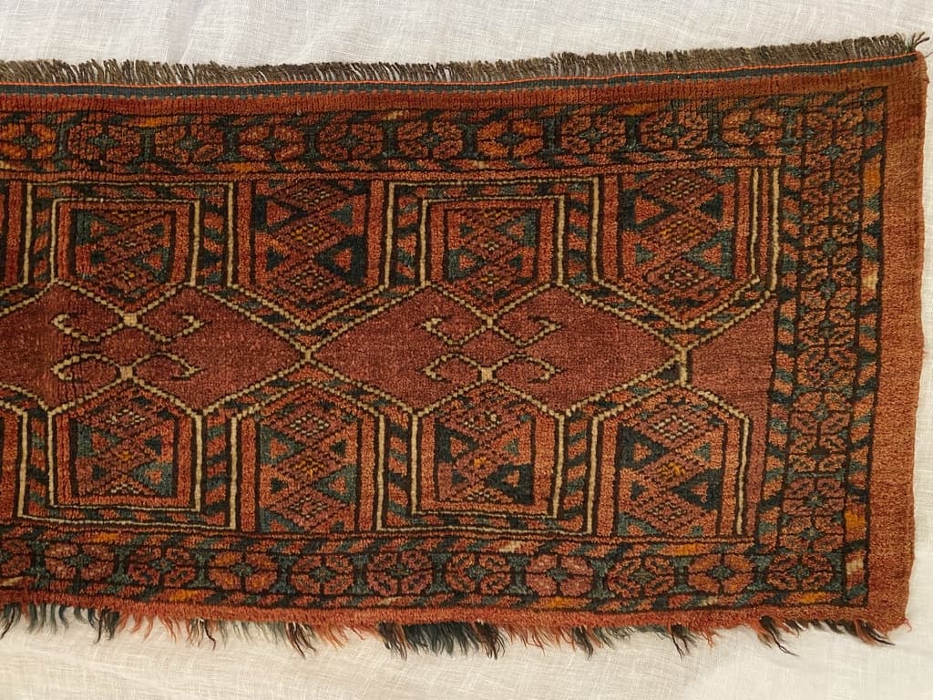old turkmen torba tent bag
