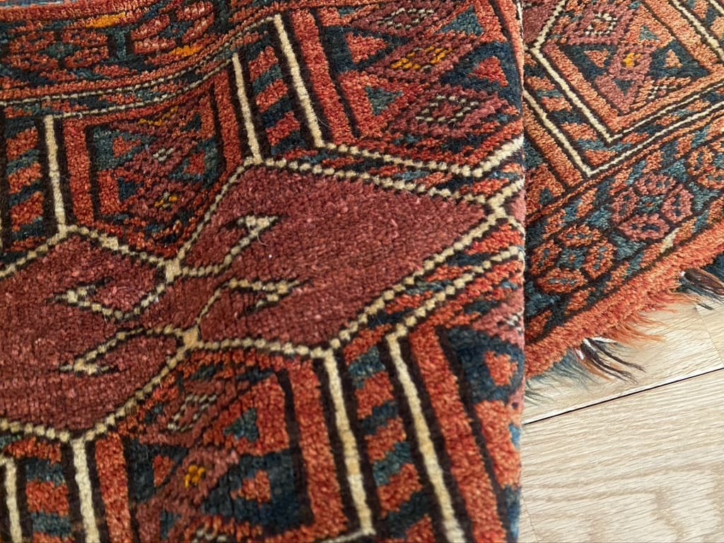 old turkmen torba tent bag