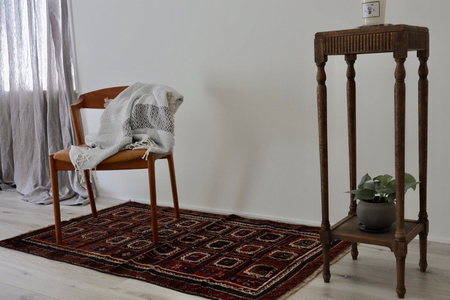 A-296 old baluch rug