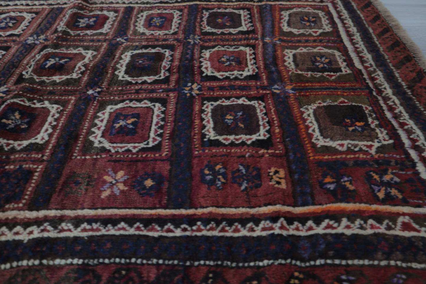 A-296 old baluch rug