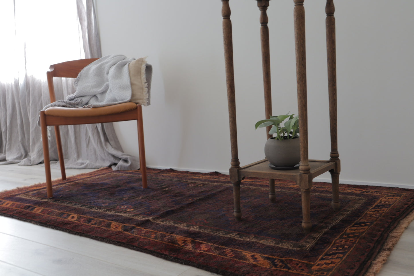 A-295 old baluch rug