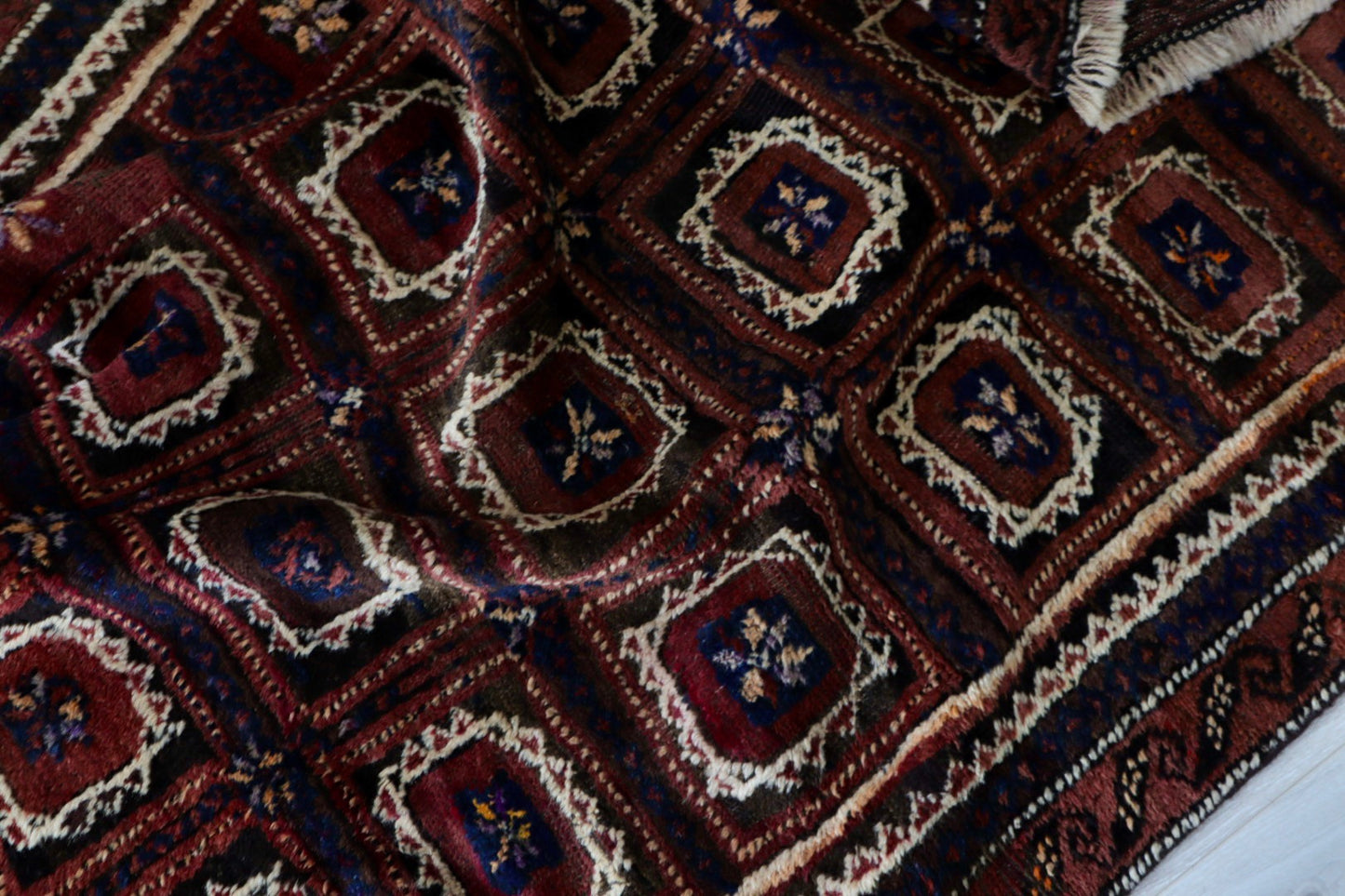 A-296 old baluch rug