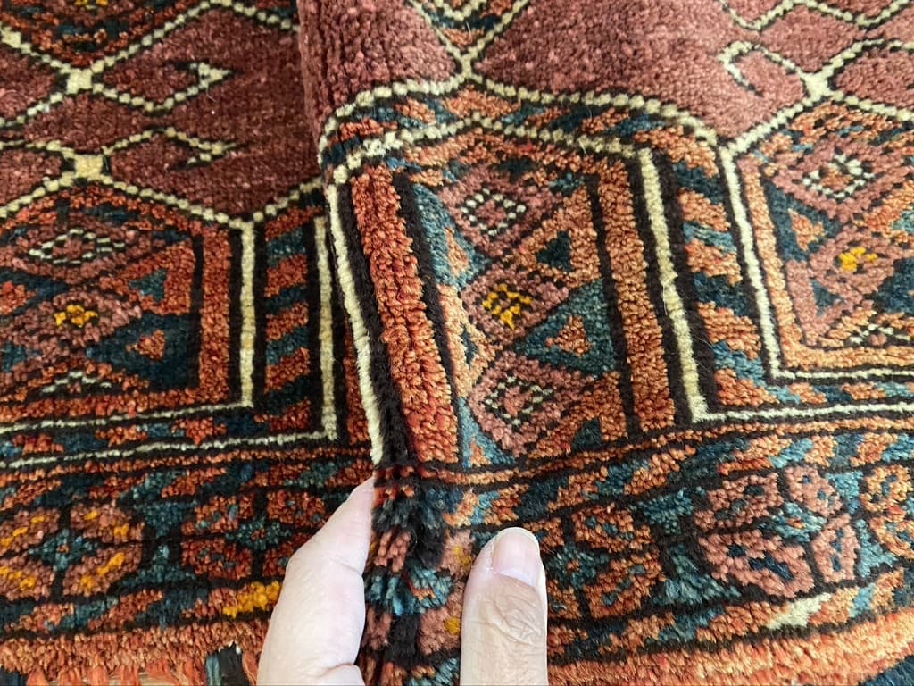 old turkmen torba tent bag