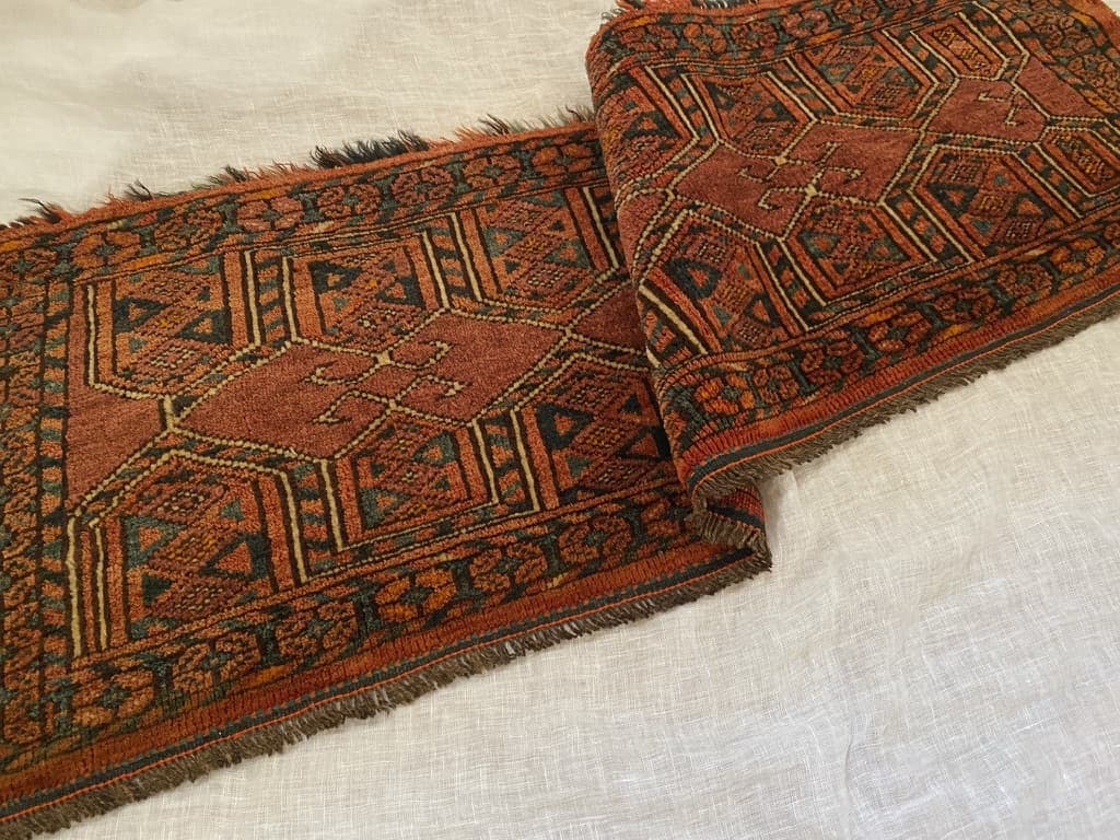 old turkmen torba tent bag