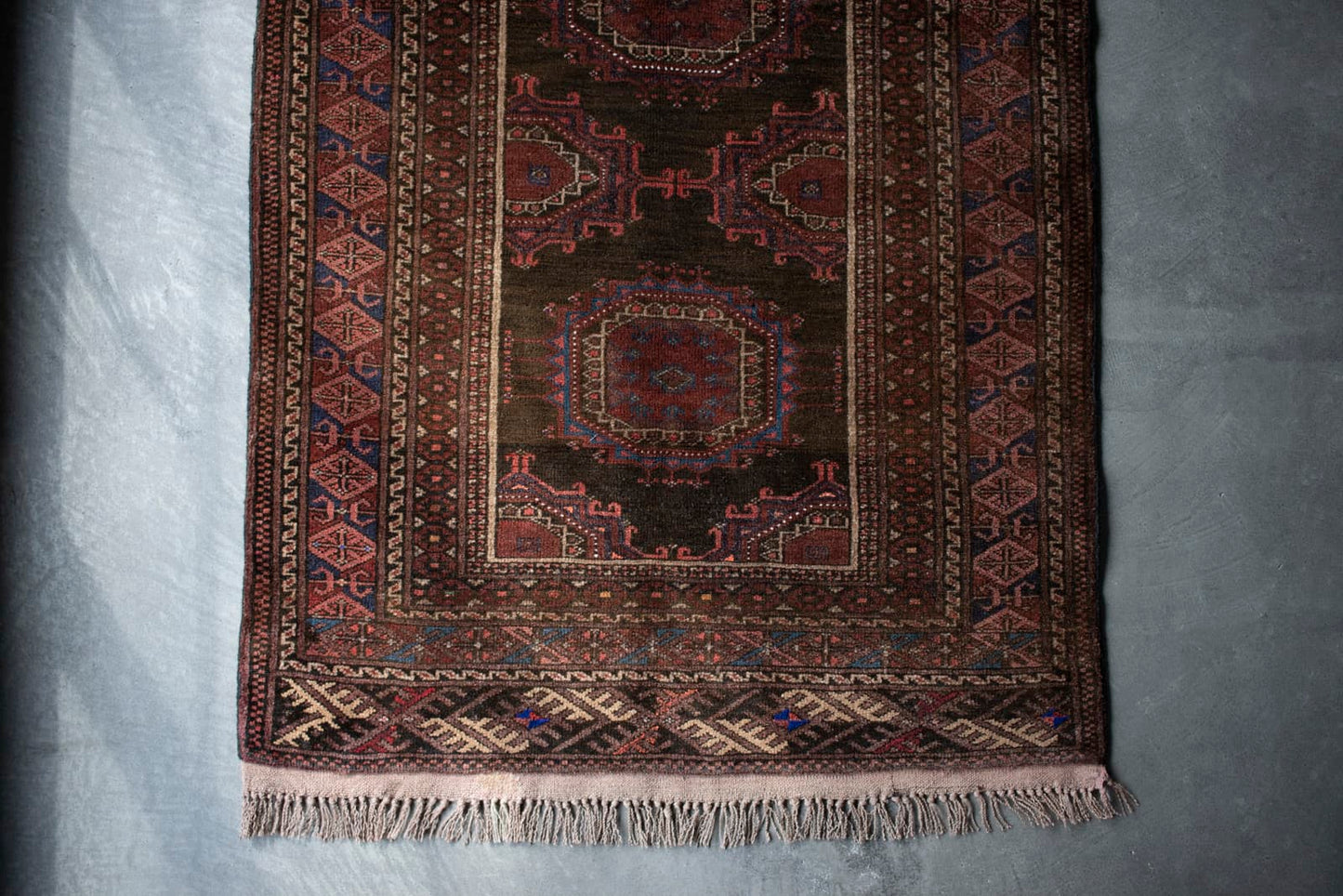 vintage turkmen rug