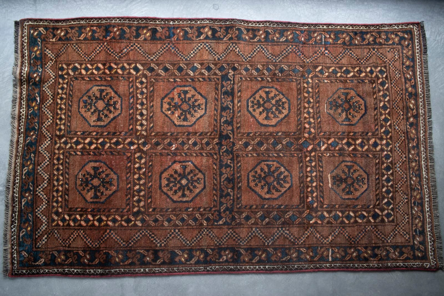 old turkmen rug