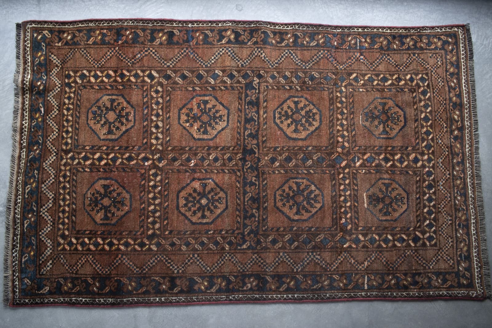 old turkmen rug