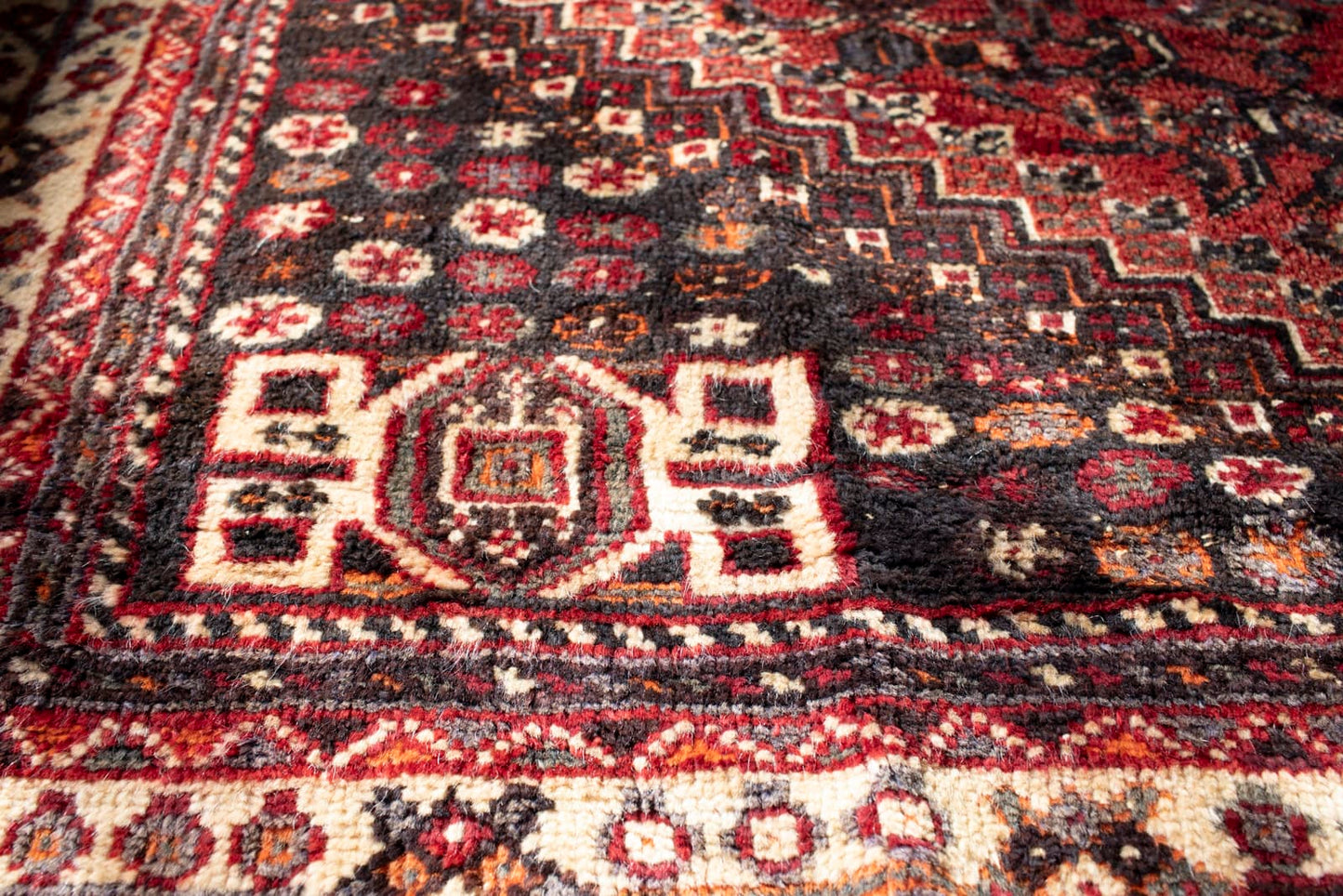 vintage qashqai rug