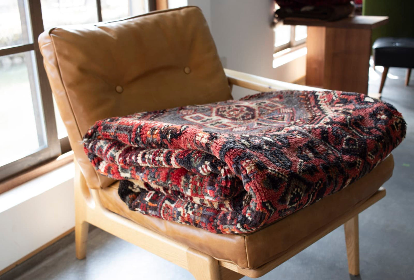vintage qashqai rug