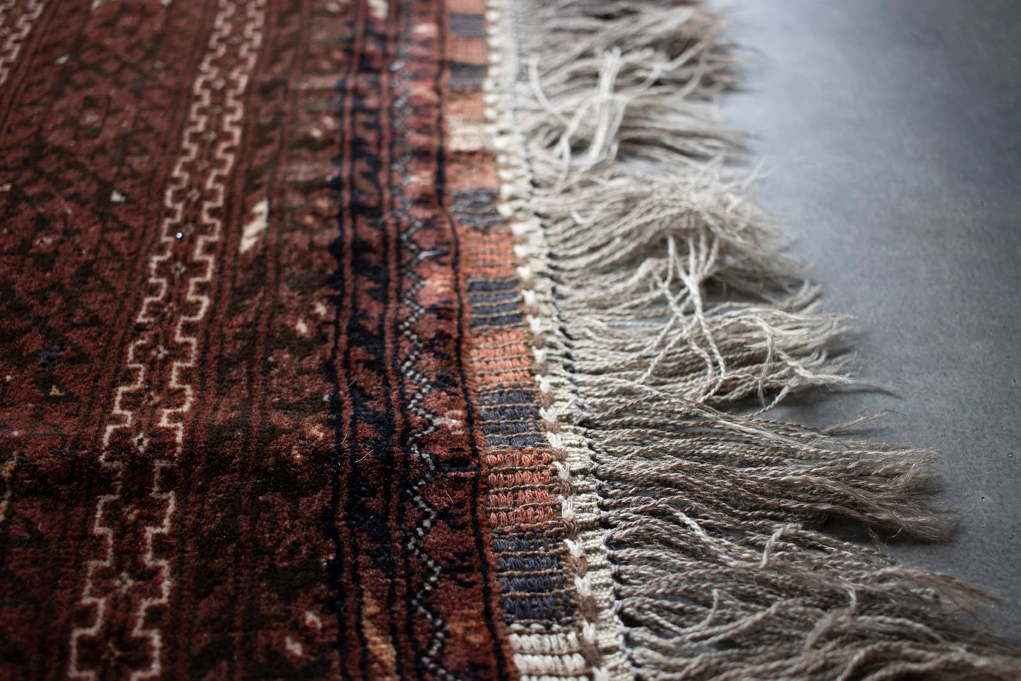 old turkmen rug