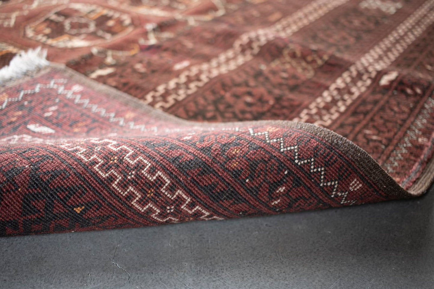 old turkmen rug