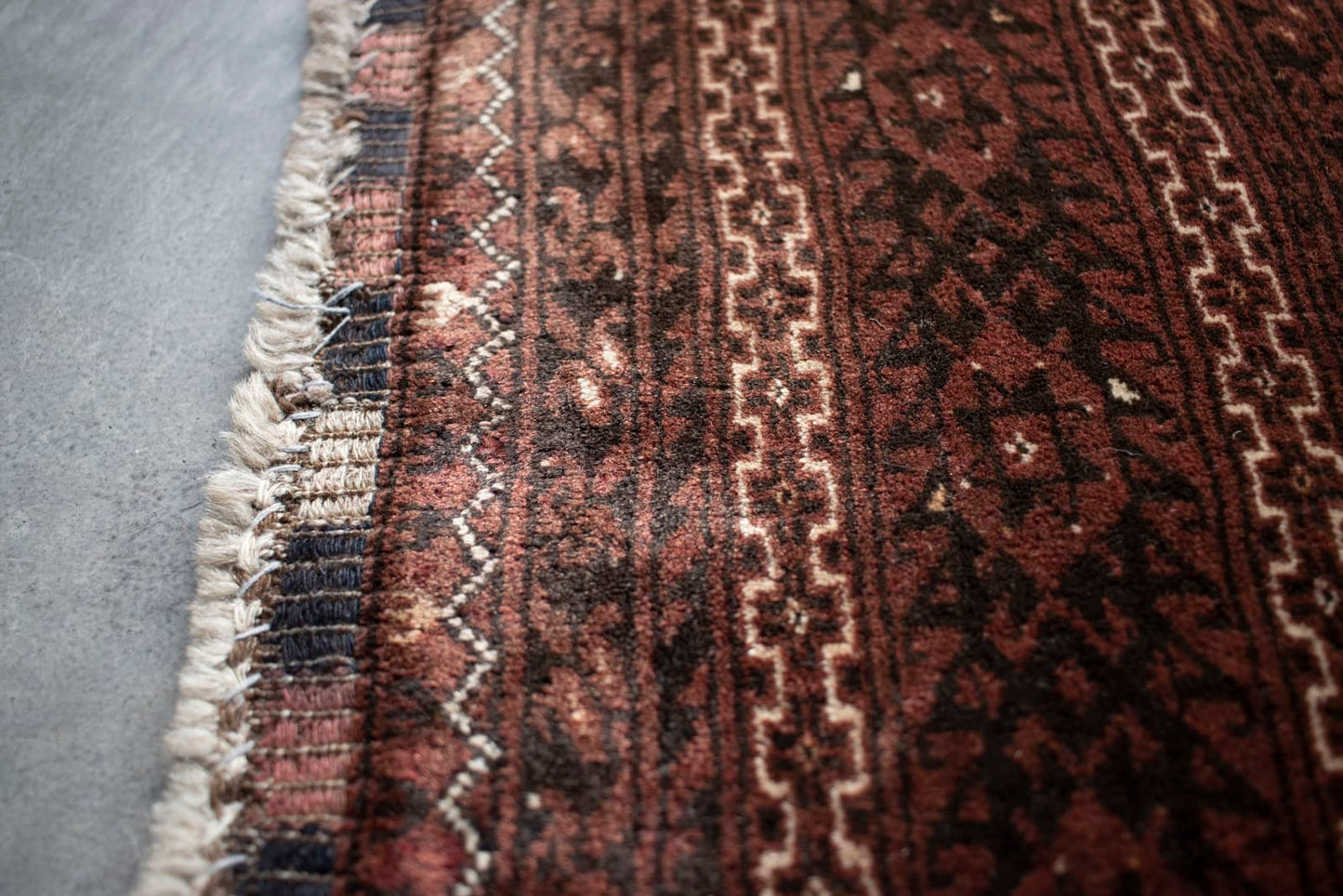 old turkmen rug