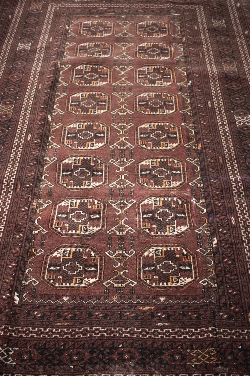 old turkmen rug