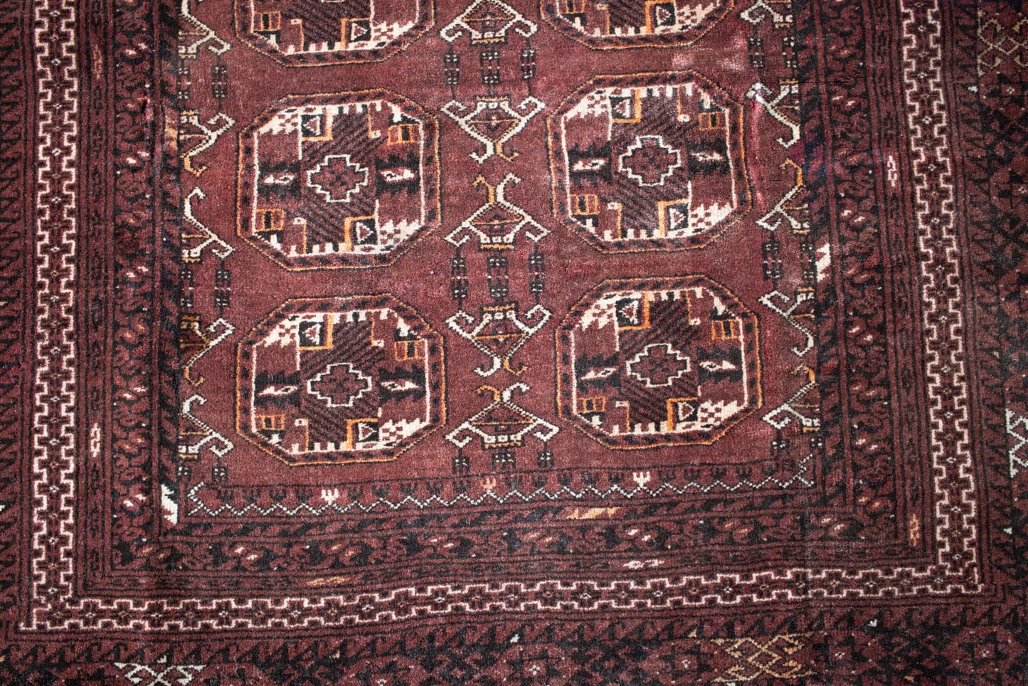 old turkmen rug