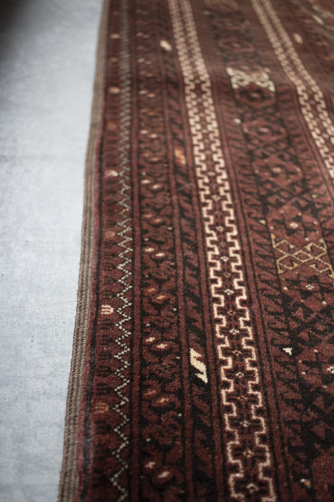 old turkmen rug