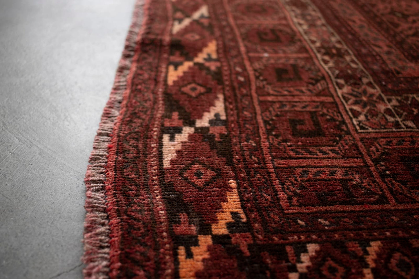vintage turkmen rug