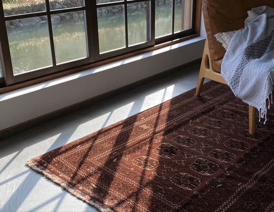 old turkmen rug