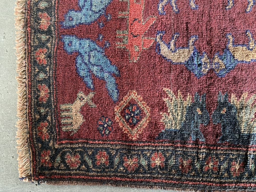 vintage baluch rug