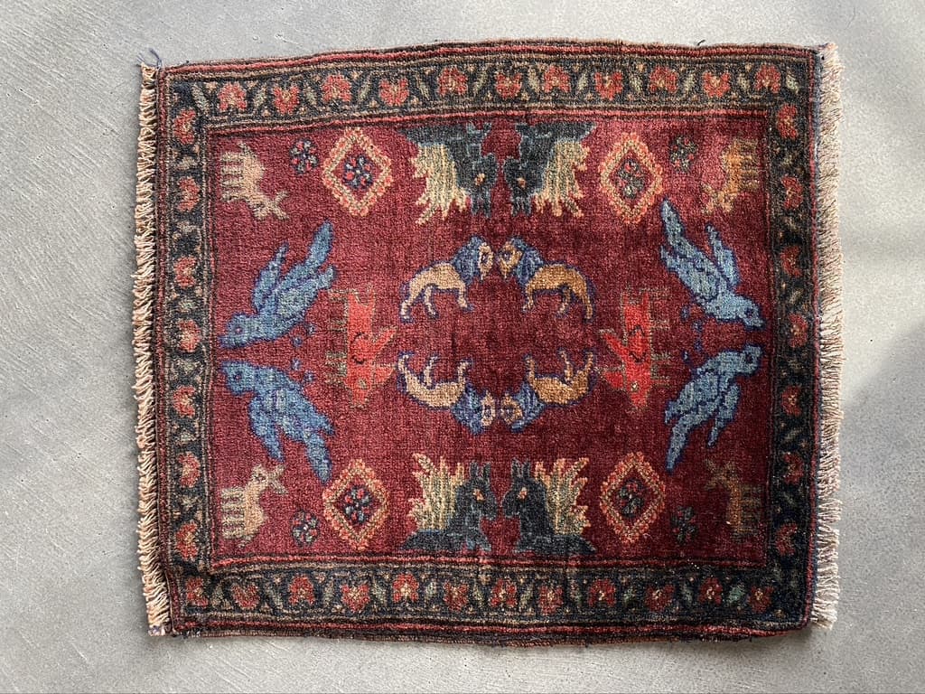 vintage baluch rug