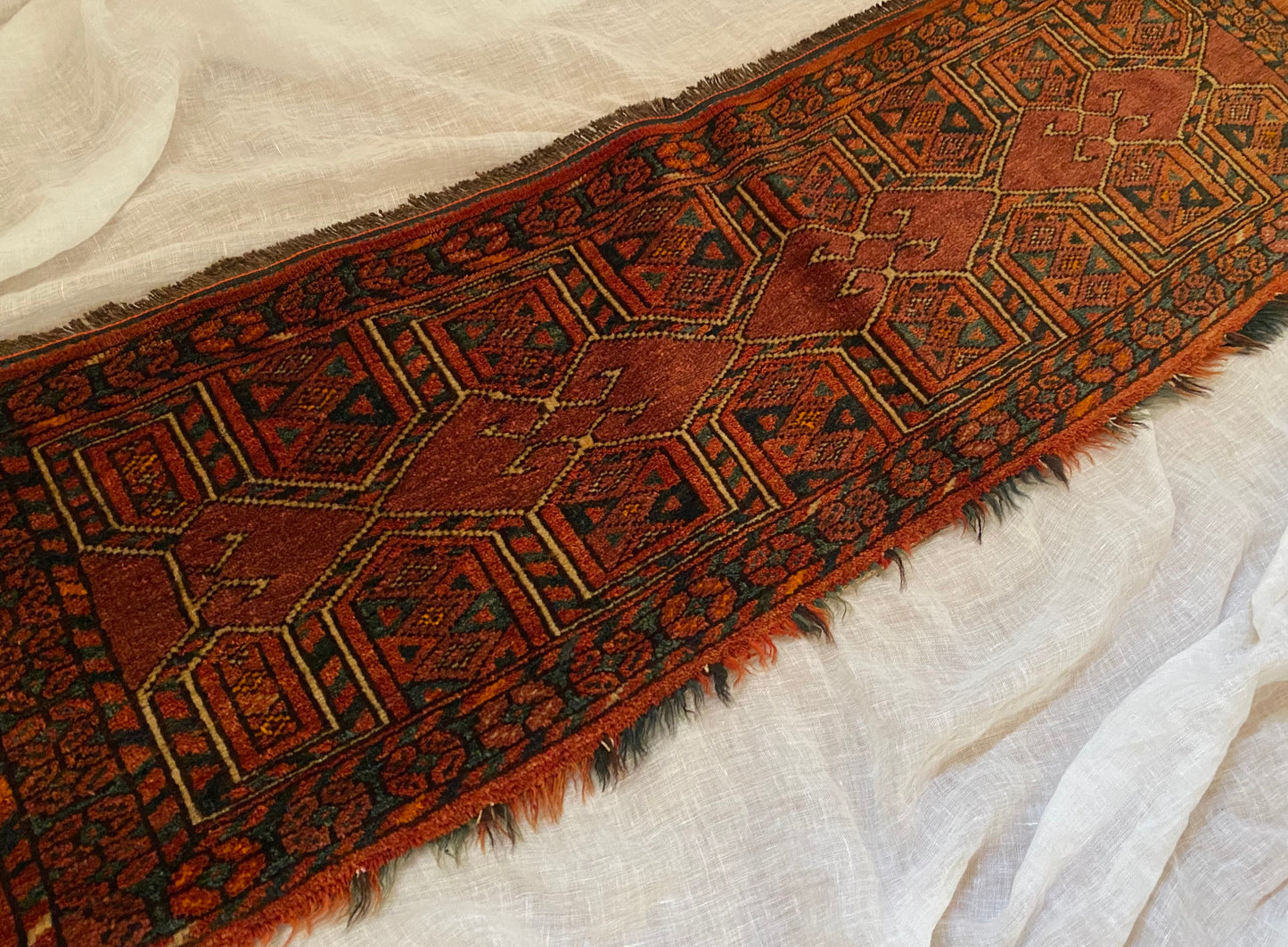 old turkmen torba tent bag