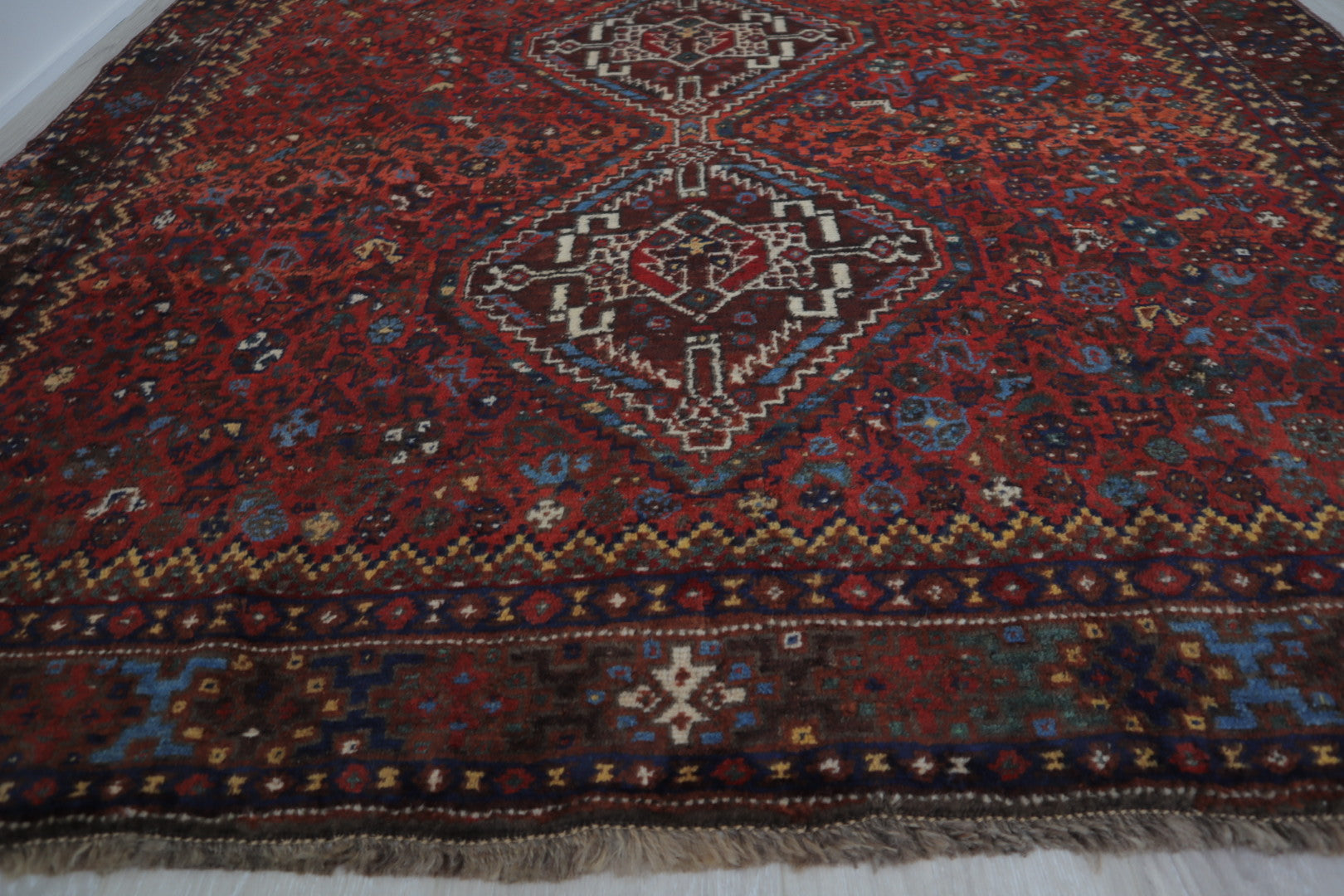 Antique qashqai rug