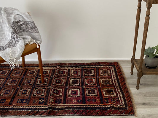 A-296 old baluch rug