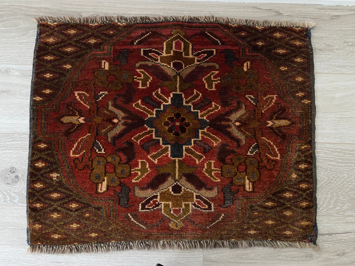 A-325 vintage Baluch rug