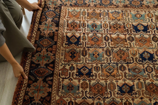 A-316  antique afshar rug