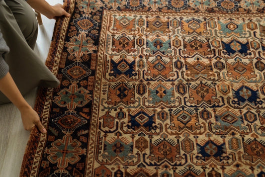 A-316  antique afshar rug