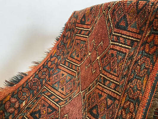 old turkmen torba tent bag