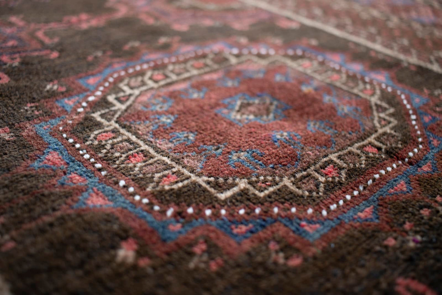 vintage turkmen rug