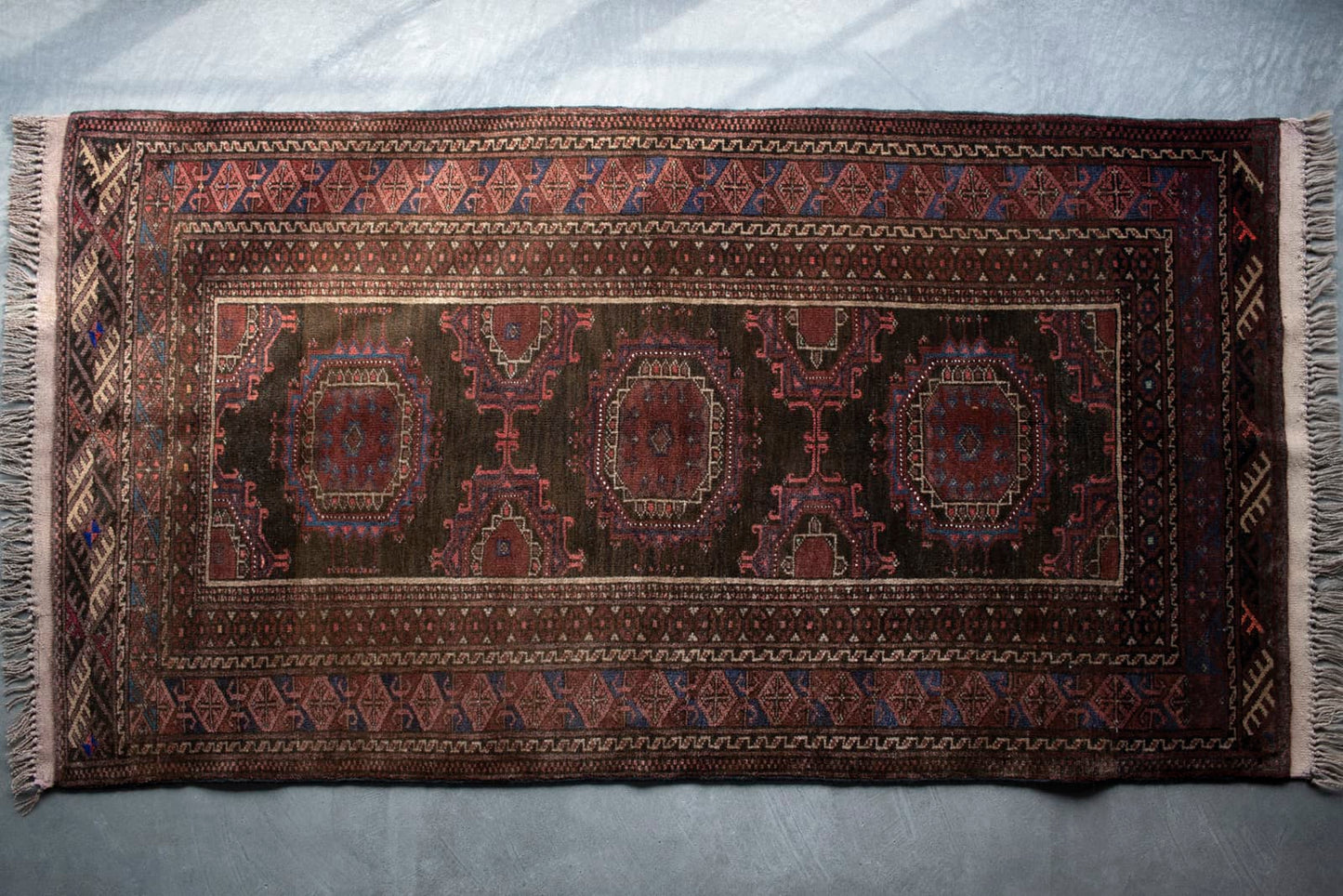 vintage turkmen rug