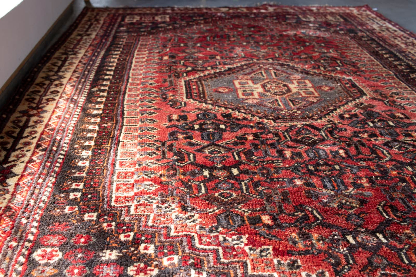 vintage qashqai rug